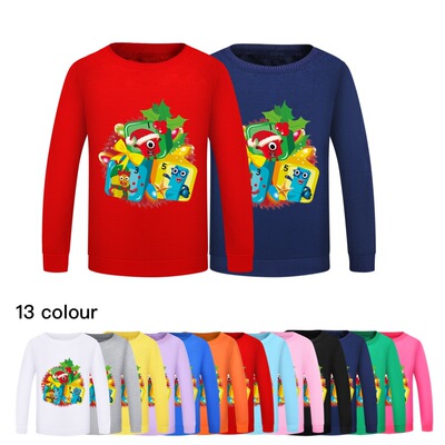 数字积木春秋儿童卫衣薄