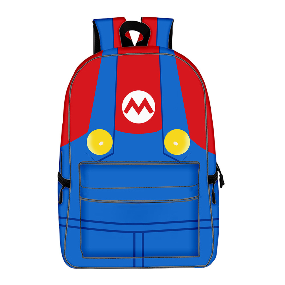 马力欧兄弟书包马里奥碧姬背包