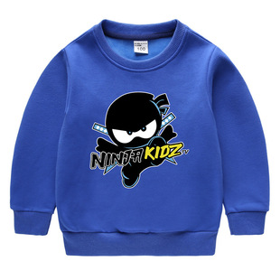 忍者小子Ninja kidz2022秋冬儿童卫衣加绒加厚中大童保暖冬装上衣