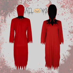 舞会派对cosplay舞台表演 Dress连衣裙死神化装 红色恶魔Red Devil