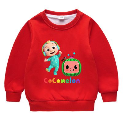 cocomelon儿童圆领加绒上衣