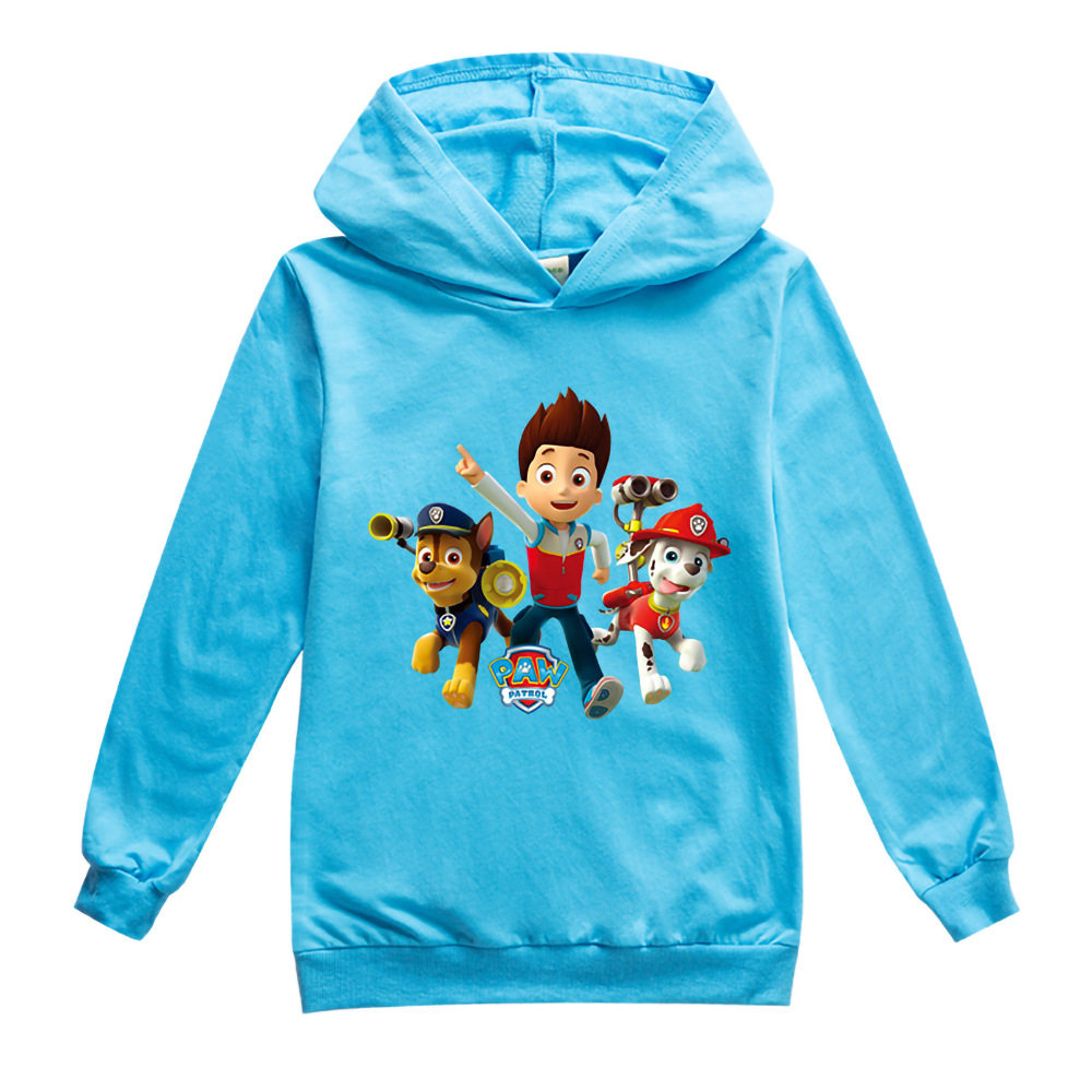 汪汪队莱德队长春秋儿童长袖卫衣薄款2022卡通连帽上衣paw patrol