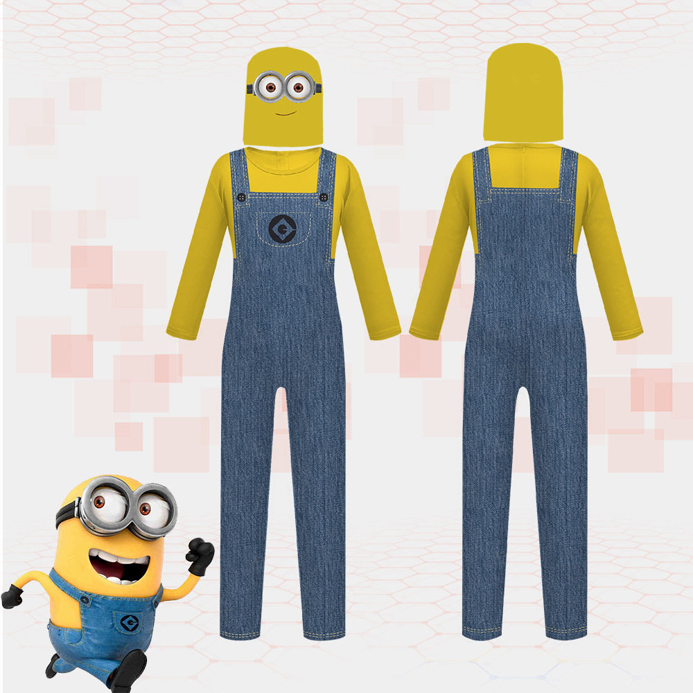 Minions神偷奶爸电影角色扮演cosplay服装连体衣舞台表演服小黄人
