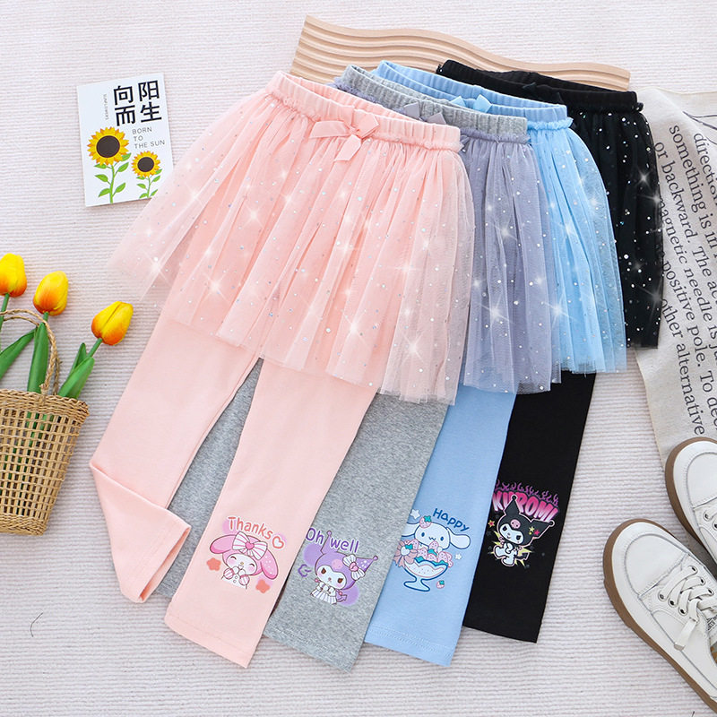 cinnamoroll玉桂狗纯棉裙裤网纱打底裤女童 卡通宝宝长裤三丽鸥25,童装/婴儿装/亲子装,裤子,淘宝优惠券,粉丝福利购,淘宝优惠卷