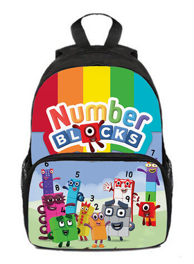 Numberblocks幼儿园书包数字积木一年级小学生背包减负轻便大容量