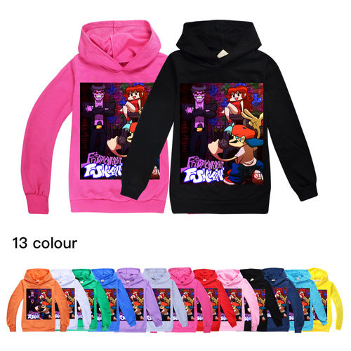 周五夜放克套头连帽卫衣春秋童装