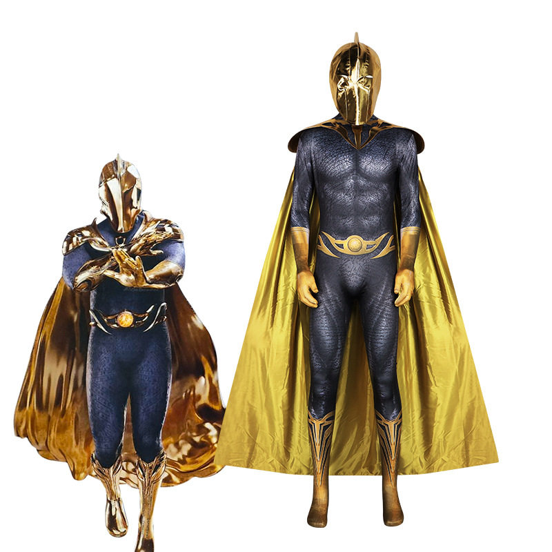 黑亚当cos黑亚当命运博士cos服dc反派cosplay服 万圣节角色扮演服