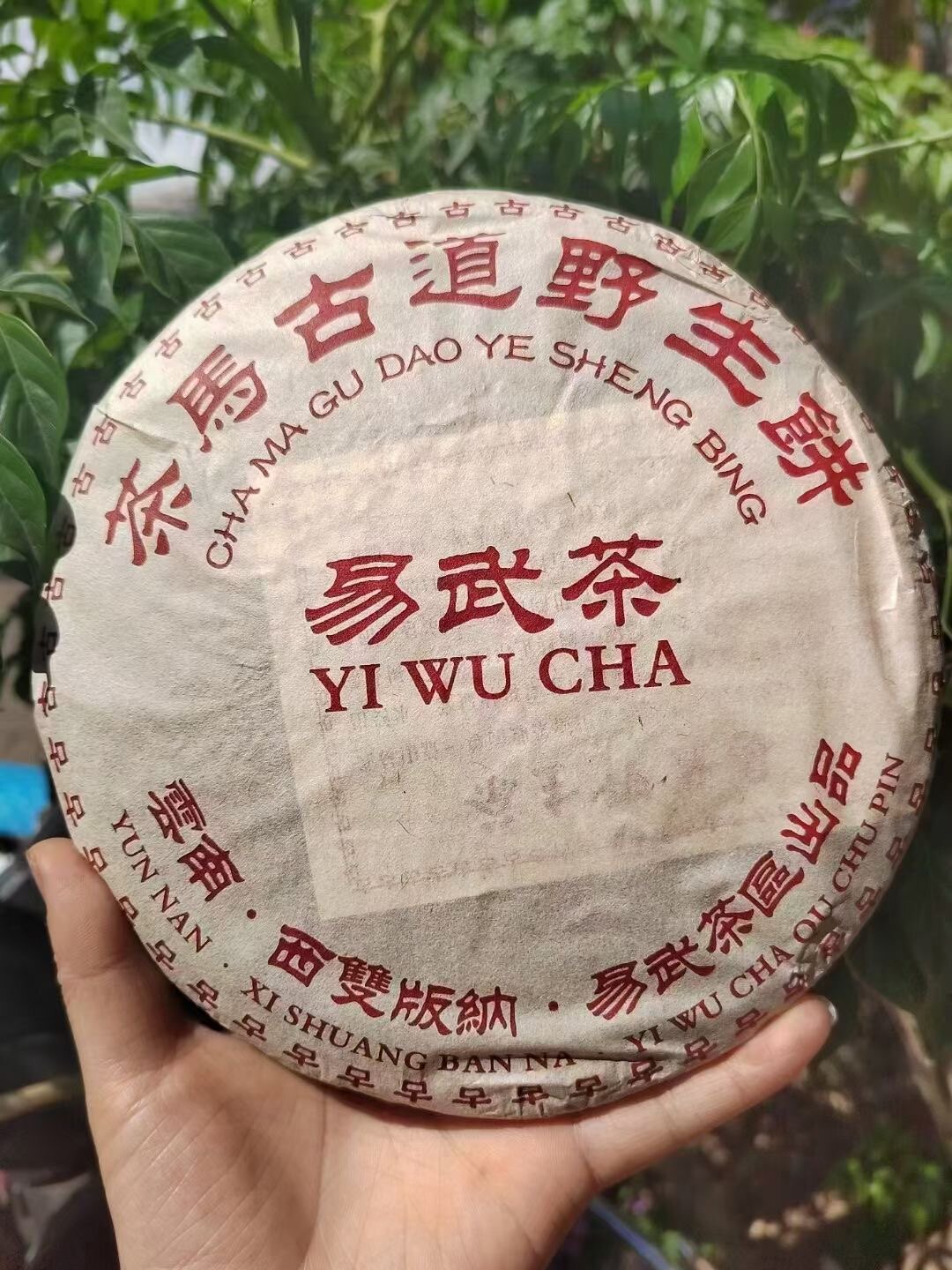 2004年茶马古道野生易武饼茶 干仓老生茶 357克 云南普洱茶老茶