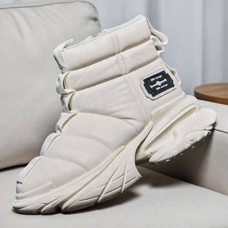 面包靴男款冬季户外防滑加绒加厚保暖棉鞋男鞋高帮厚底增高马丁靴,流行男鞋,高帮鞋,淘宝优惠券,粉丝福利购,淘宝优惠卷