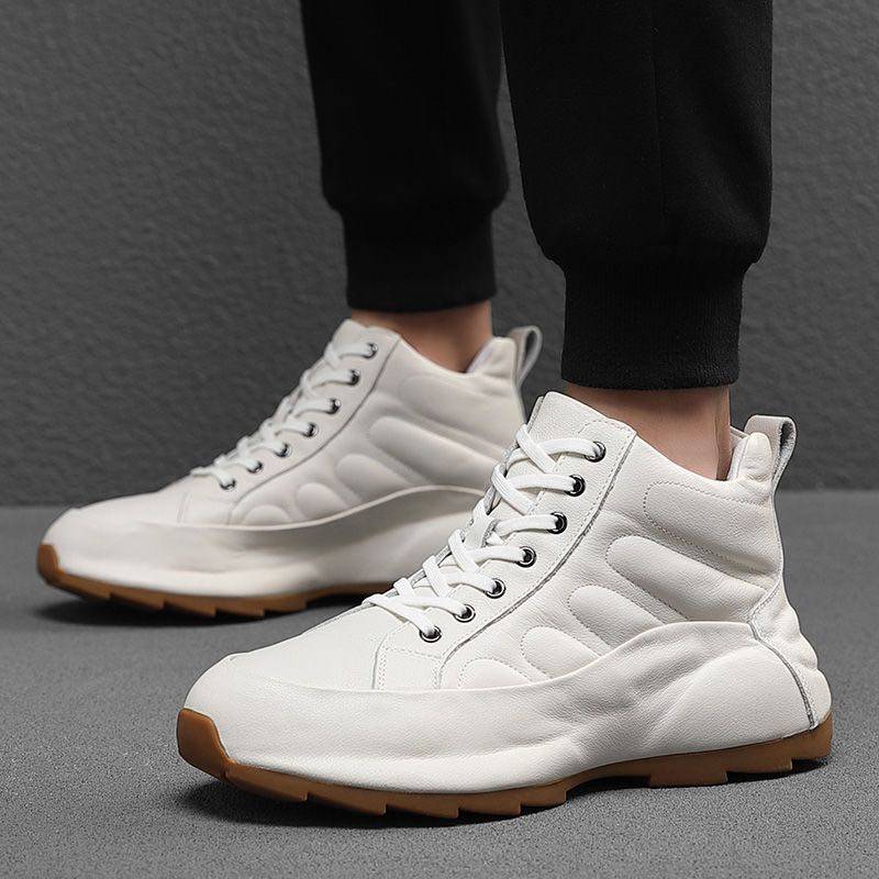 欧洲站男鞋冬季新款男高帮休闲运动鞋保暖鞋男百搭内增高小白鞋,流行男鞋,时尚休闲鞋,淘宝优惠券,粉丝福利购,淘宝优惠卷