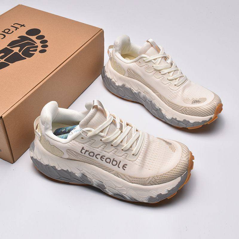 外贸越野跑鞋男鞋厚底内增高防滑减震耐磨休闲运动跑鞋户外徒步鞋