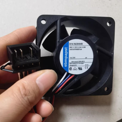 原装 ebm-papst 614N/2HHR DC26V 0.14A 3.5W 6025变频器散热风扇