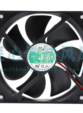 一盟 M YM2412PTB2 DC 24V 0.15A 120x120x25mm 12厘米散热风扇