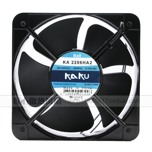KA2206HA2 全新原装KAKU卡固 20060 220V电柜耐高温防水散热风扇
