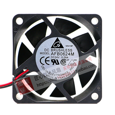 原装台达 AFB0624M 24V 0.09A 6025 6CM 静音双滚珠 变频器风扇