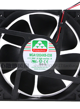 Protechnic永立 MGA12024XB-O38 DC24V 0.34A 12038 变频器风扇