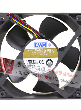 原装AVC 12038 DATA1238B8U -P016 DC48V 0.54A 4线PWM散热风扇