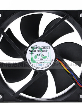 新瑞联 RDM1225B 12V 0.23A 12025 12CM 机箱 电源 电脑主板风扇