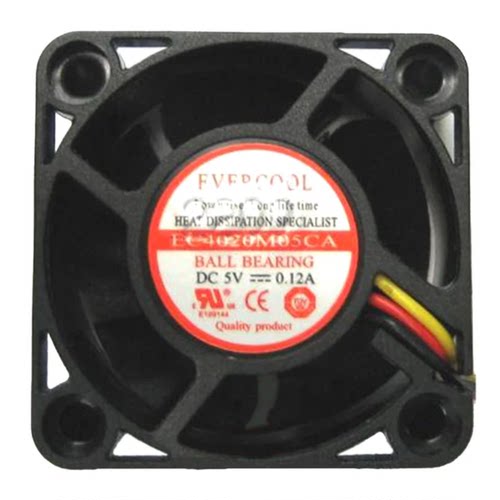 Evercool 40x40x20mm 5 Volt 3 PinEC4020M05CA