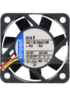 全新德国EBMPAPST TYP 414F 24V 0.8W 4CM 4010变频器散热风扇