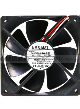 原装NMB9025 12V0.20A 3610KL-04W-B30/B39 变频器机箱散热风扇