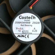 全新 Costech 9cm风扇 D09A04HWB ZSQ30 12V0.25A 9025 散热风扇