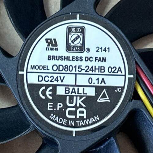 ORION FANS OD8015-24HB 02 8015 24V 0.1A 变频器散热风扇