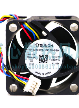 全新SUNON建准 AF40200V1-1Q02U-S99 4020 5V 0.66W 4CM 散热风扇