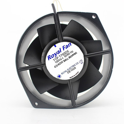 日本RoyalFan T750DX-TP 100V 50/60Hz 43W/40W 17055电焊机风扇