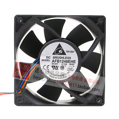 AFB1248GHE/EHE 台达原装正品 12038 DC48V 0.60A/0.90A 机柜风扇