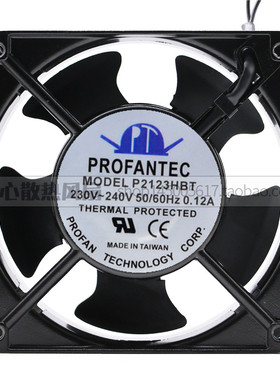 台湾为弘PROFANTEC P2123HST 12038 220V P2123HBT 轴流散热风扇
