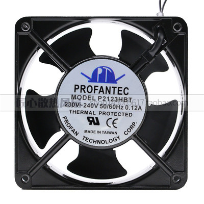 台湾为弘PROFANTEC P2123HST 12038 220V P2123HBT 轴流散热风扇
