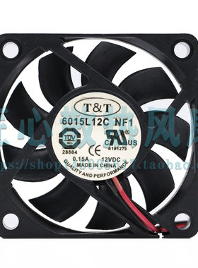 正品原装 TT 6015L12C NF1 12V 0.1 6CM 6015 3线静音散热风扇
