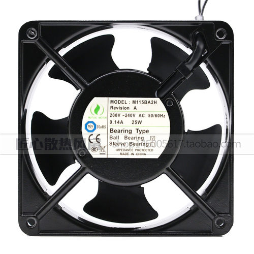 原装MUTUAL MOTOR M115BA2H M115BA1H金属风扇H 12CM 200/240V