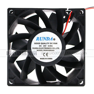 RUNDA RD9238B24H 24V 0.80A 92*92*38 变频器散热风扇 轴流风机