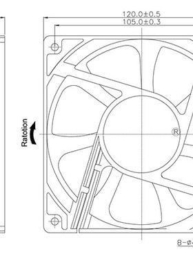 SXDOOL SXD12038B24H DC 24V 0.50A 120x38mm 12厘米散热风扇