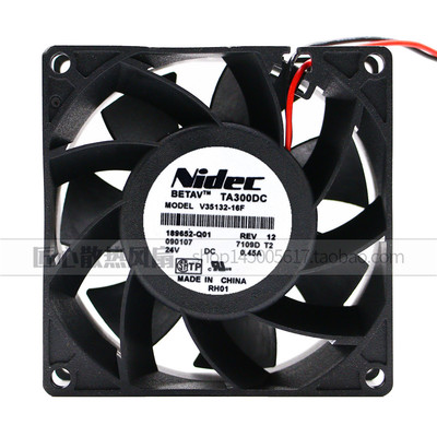 原装NIDEC V35132-16F 24v 0.45A 80*80*38MM大风量变频器风扇