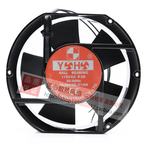 原装YOHO MODEL YB-171AH 115V AC 0.5A 50/60hz17251散热风扇