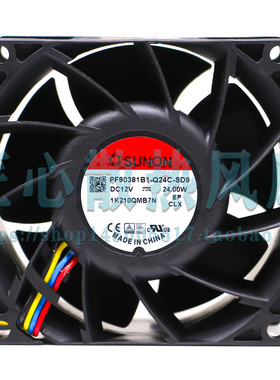 建准 SUNON PF90381B1-Q24C-SD9 12V 24W 8038 8厘米高转速风扇