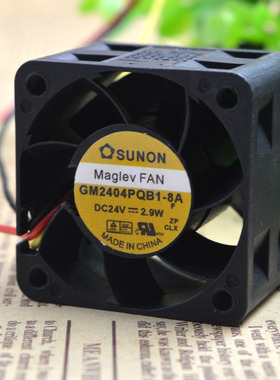 GM2404PQB1-8A 24V 3.9W 2线 原装建准SUNON 4028 4CM 变频器风扇