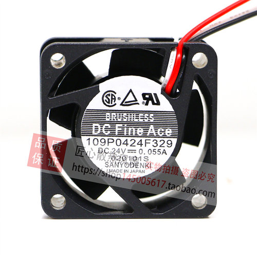 109P0424F329 24V 0.055A 原装正品日本三洋SANYO 4CM 服务器风扇