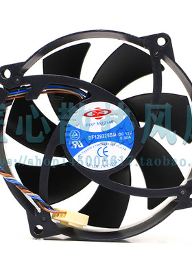 原装 TOPMOTOR DF129225BM 12V 0.30A 4线 散热风扇 9CM