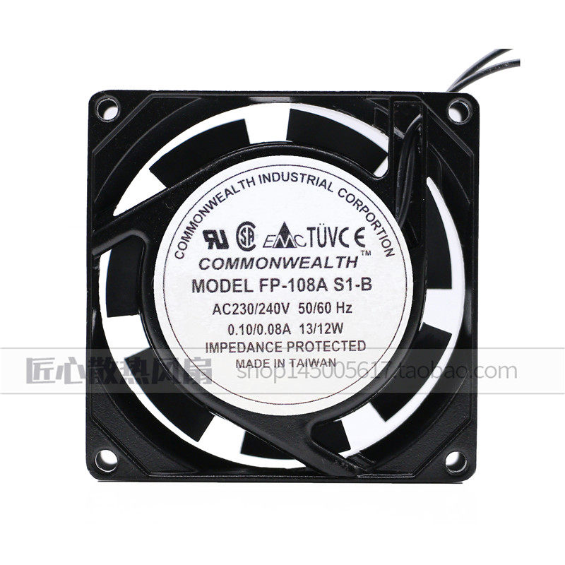 COMMONWEALTH ROTARY FAN FP-108A S1-B 220/240V 8CM 8038 风扇