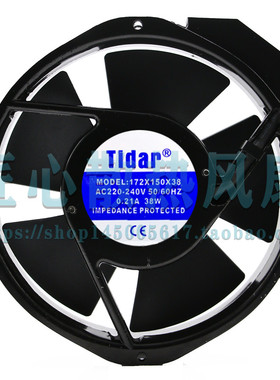 TIDAR 172X150X38 220-240V 50/60HZ 0.20A 17238柜散热风扇
