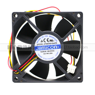 JF0825S1SA-R JF0825S1SAPR全新UPS静音风扇3线JAMICON 12V 0.26A