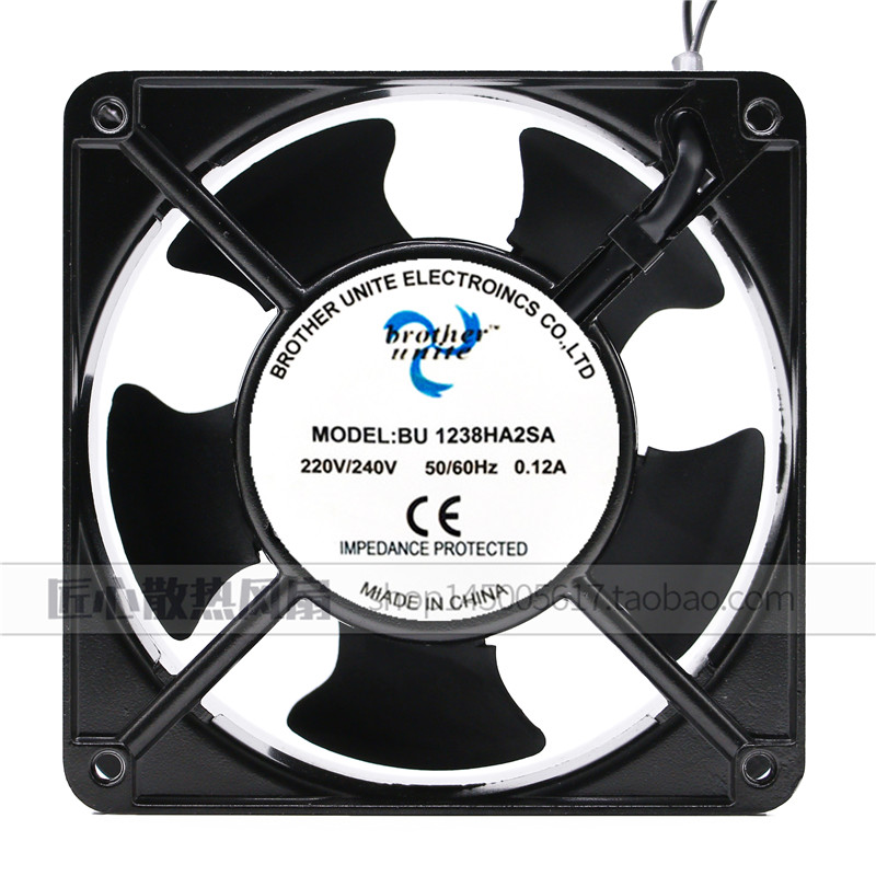 Brother unite BU1238HA2SA 220V 0.12A 12cm 12038 轴流风机