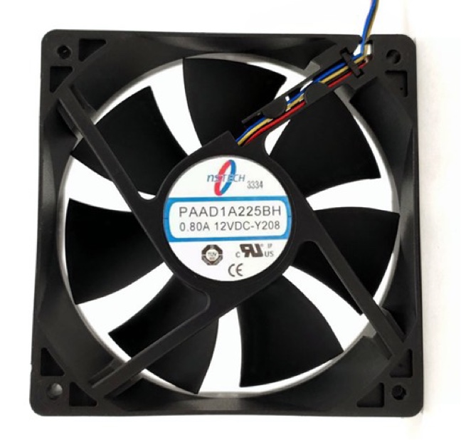 nstech paad1a225bh DC 12V 0.80A 12厘米散热风扇