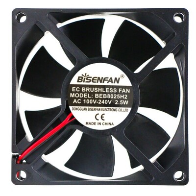 BISENFAN BEB8025H2 AC 100-240V 2.5W 8厘米散热风扇