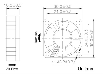SYMBANG D3010V5HB(N1) DC 5V 0.16A 3厘米直流散热风扇
