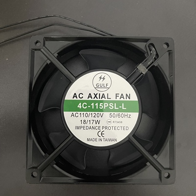 4C-115PSL-L  AC110/120V  18/17W 50/60HZ 12038机柜 散热风扇